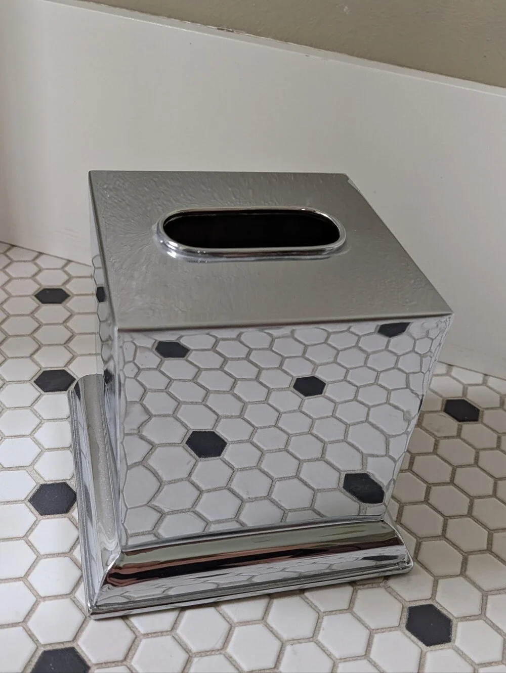 POTTERY BARN square tissue box cover